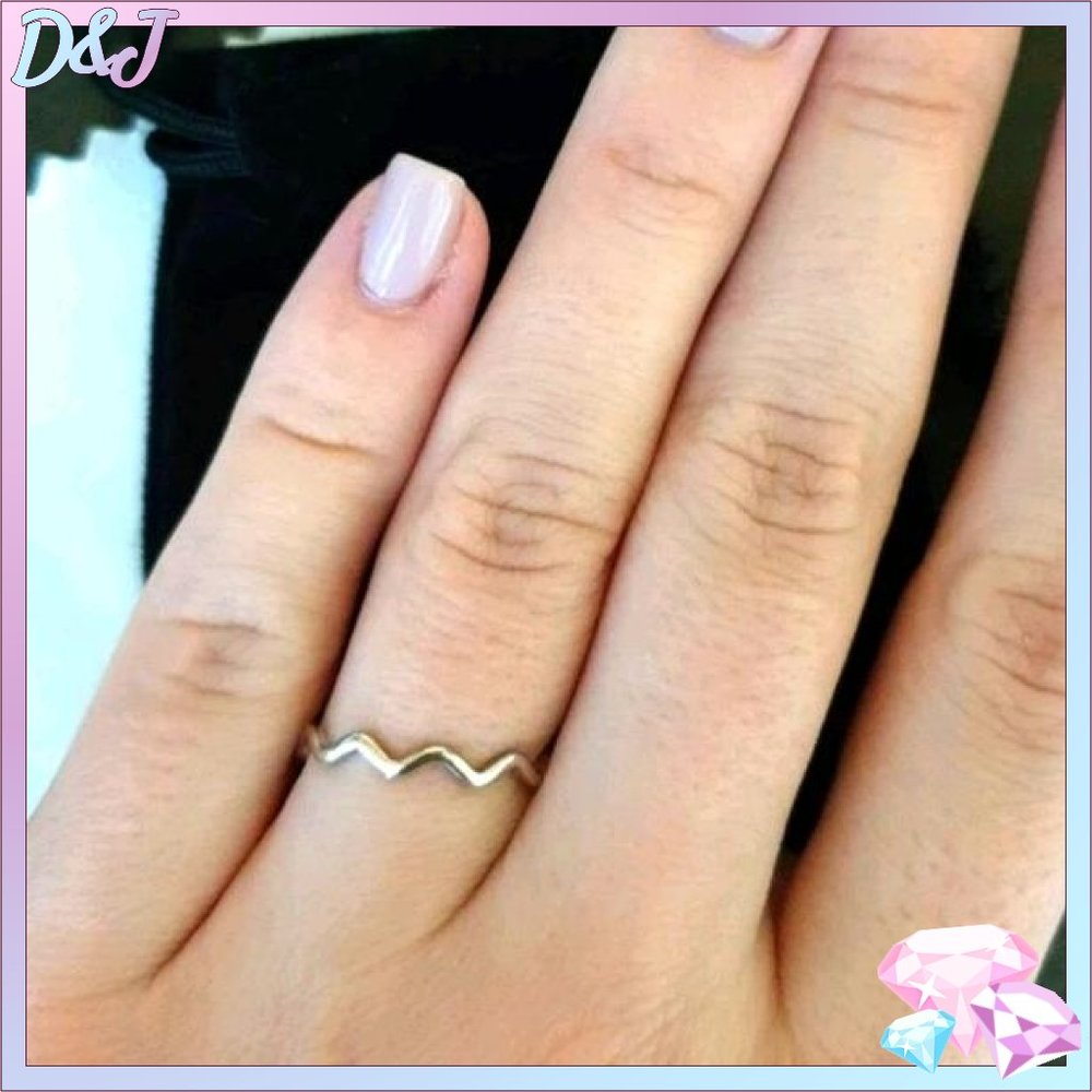 💎✨ 925 Zig Zag Silver Ring